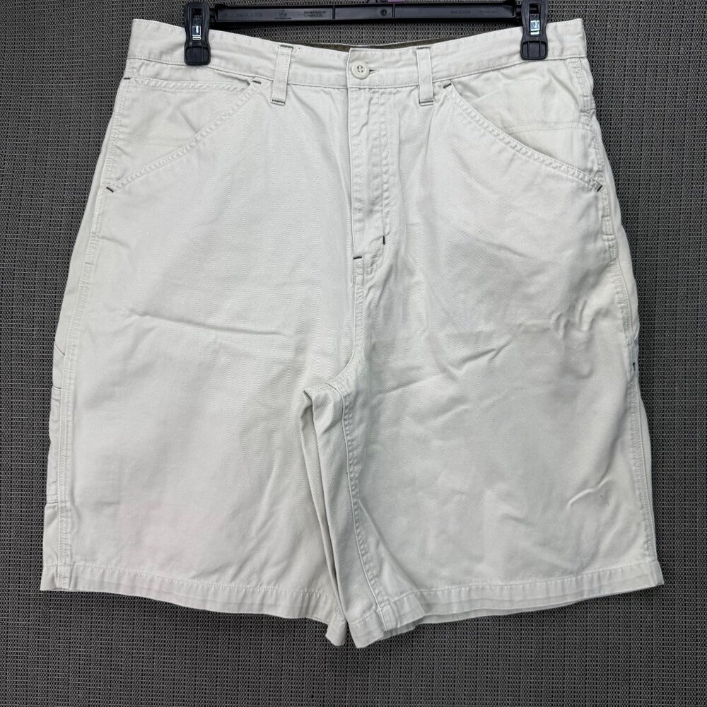 Faded Glory Mens 36 Tan Stone Cargo Shorts 100% Cotton